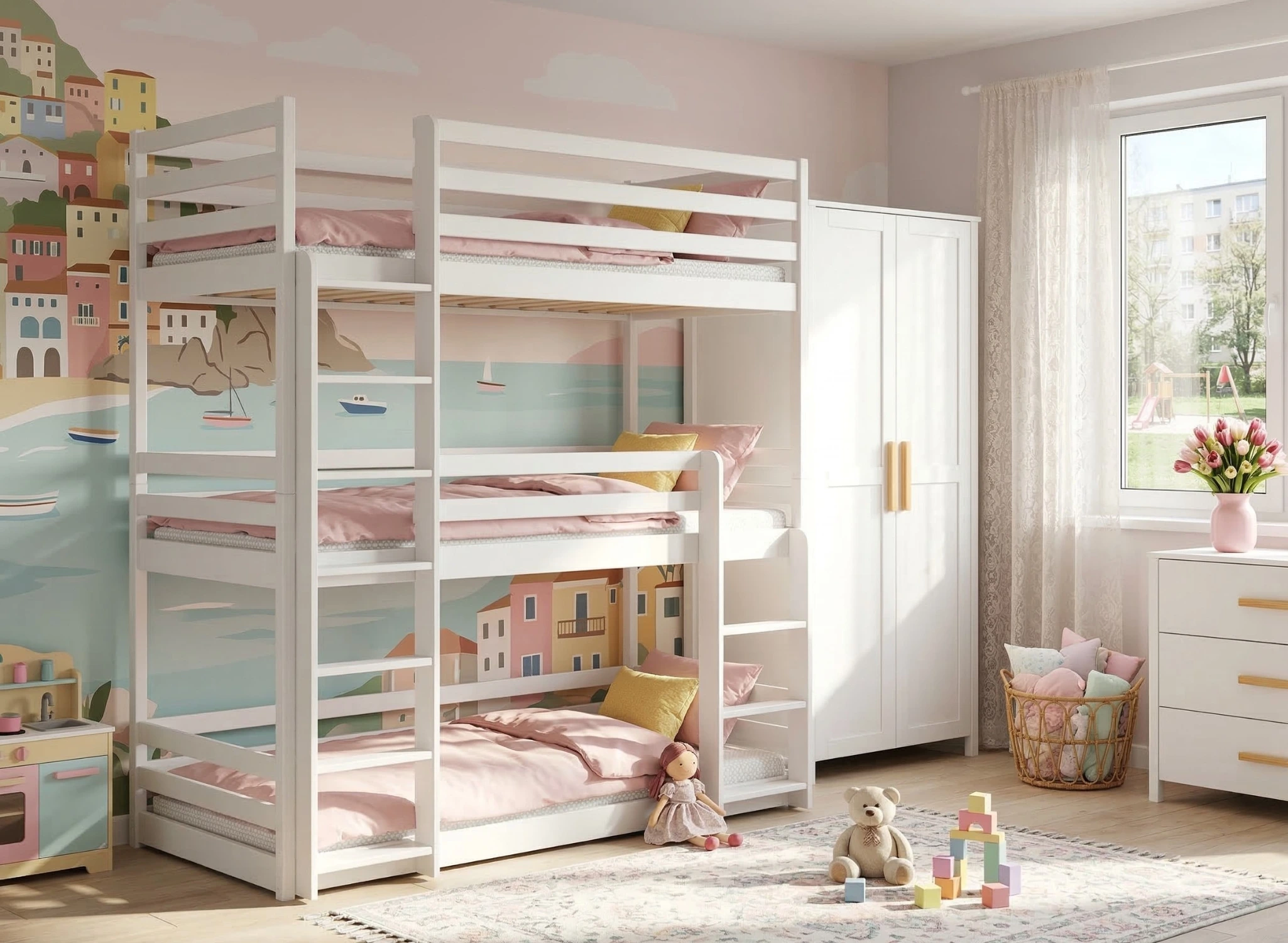 TED 90x200 wit stapelbed Lano Meubels